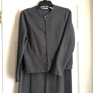 Two piece set; blazer and skirt